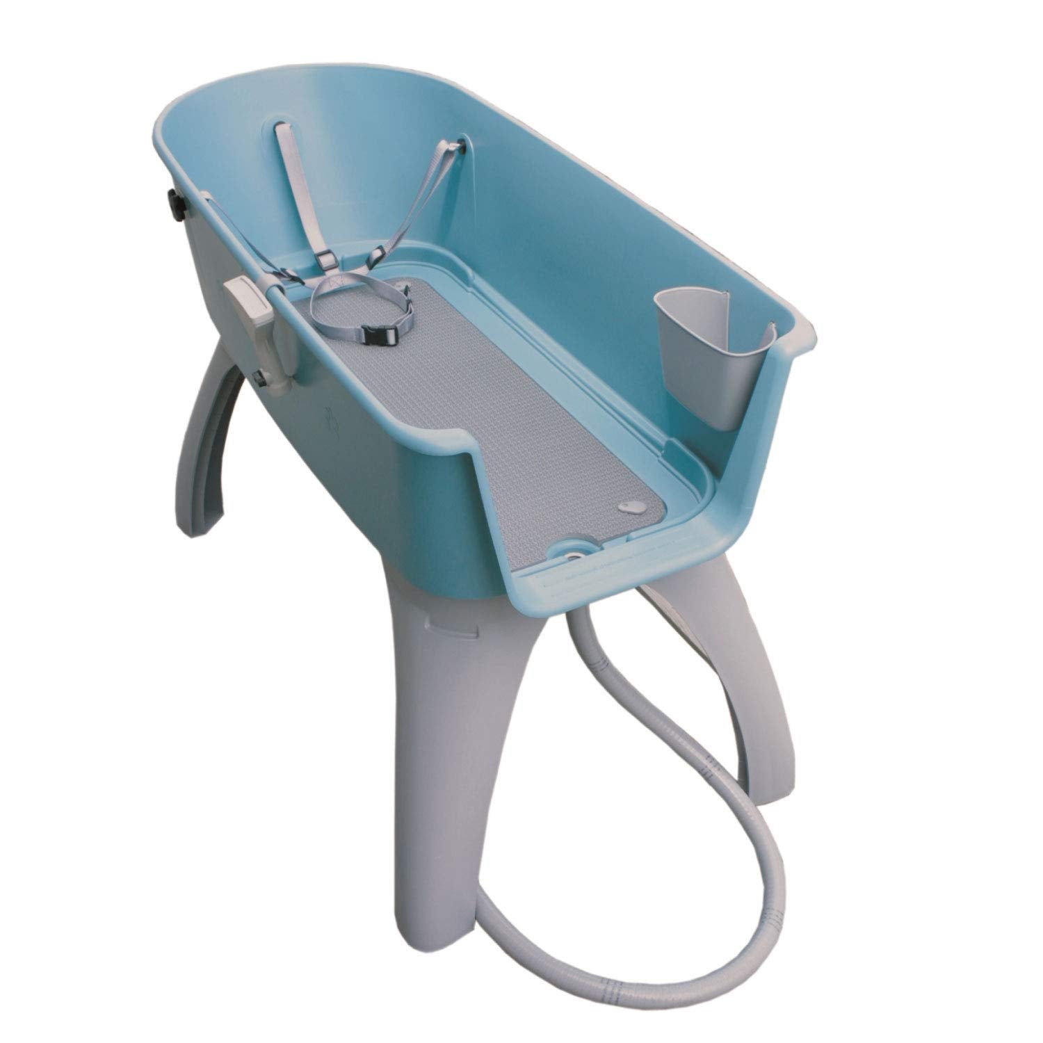 Booster Bath Elevated Pet Bathing X-Large With Step Combo (Combo), Teal, Model:Bb-Xl-Step